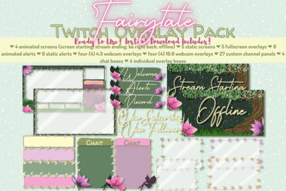 Download Fairytale Twitch Stream Package - Twitch Collection