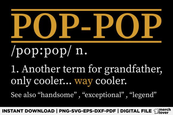 Download POP-POP Definition Fathers Day T-Shirt - Premium Resources