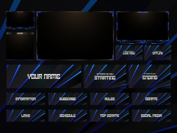 Download Twitch Overlay Live Stream Set - Twitch Collection