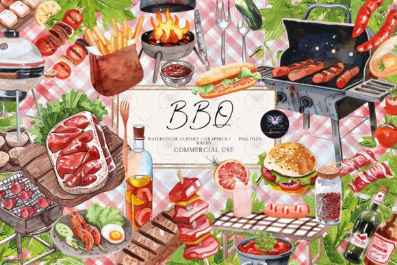Download BBQ Food Illustration Clipart - Food Collection