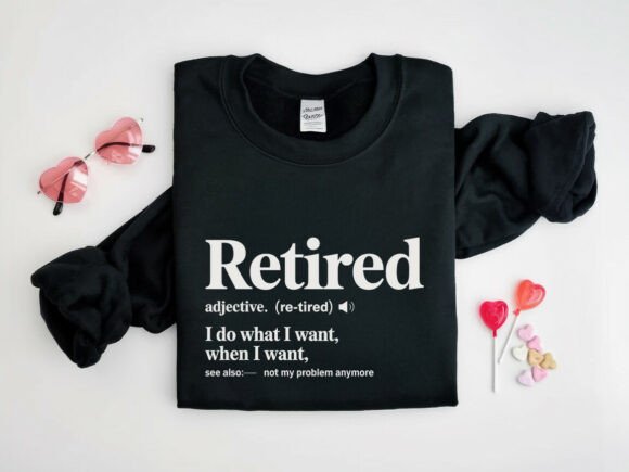 Download Retired Definition T-shirt Design SVG - Premium Resources
