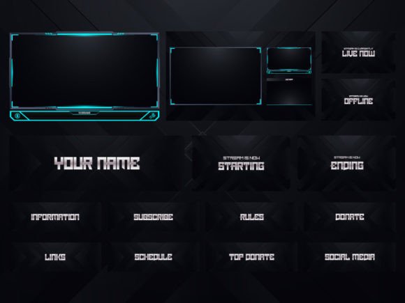 Download Twitch Overlay Live Stream Set - Twitch Collection